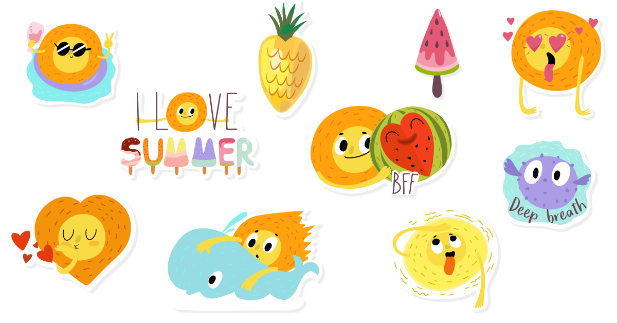 stickers summer