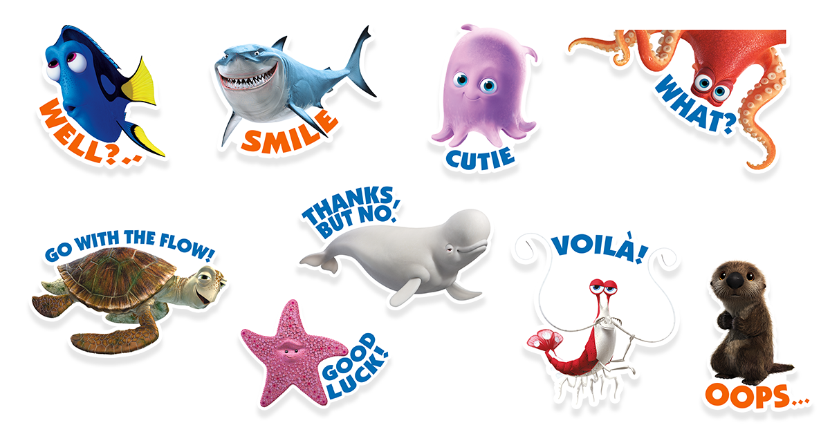 Disney Finding Dory sticker pack