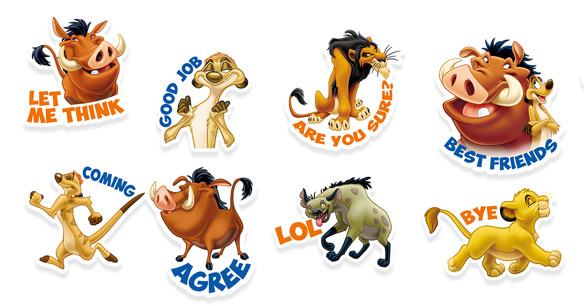 Disney Lion King sticker pack