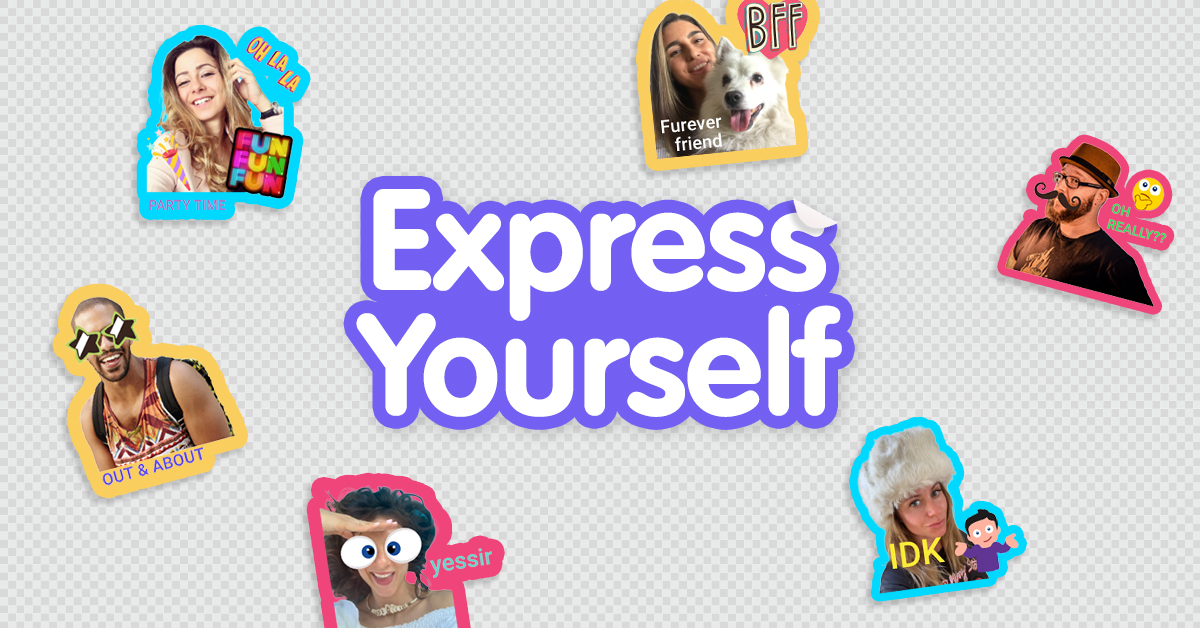 Create your own stickers and express yourself perfectly