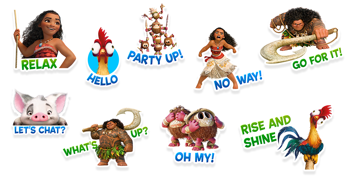 Disney Moana sticker pack