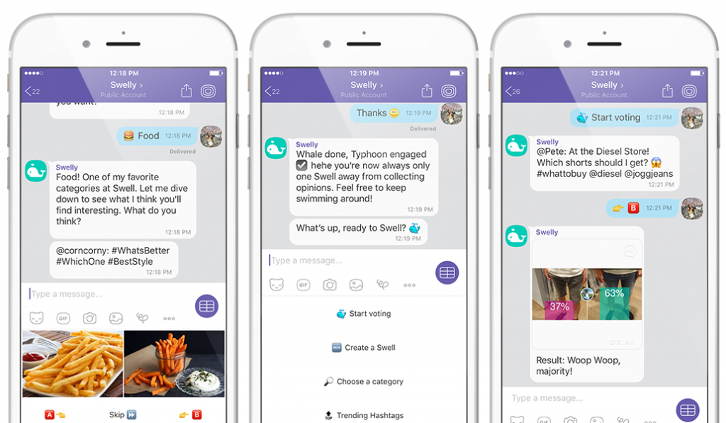 Swelly chatbot on Viber
