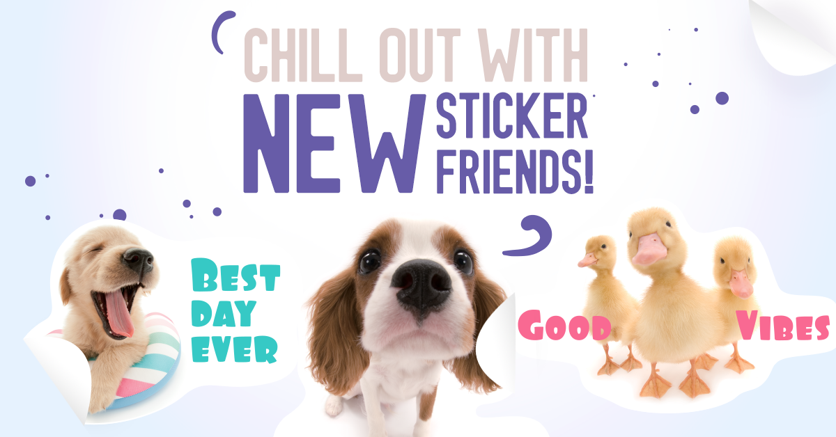 sticker spotlight dog and friends main 