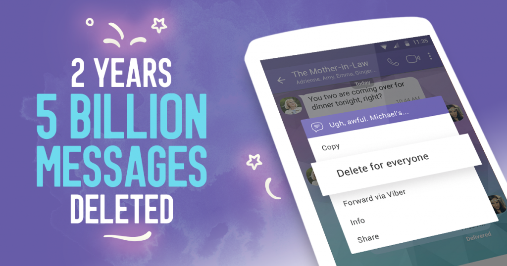 delete messages viber