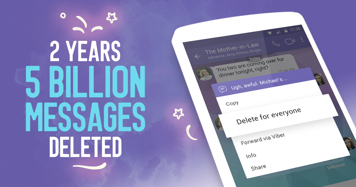 delete messages viber