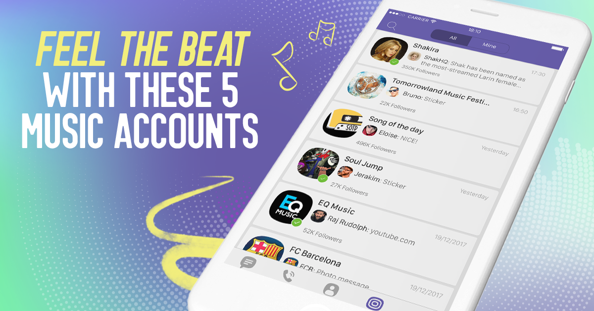 Music Accounts on Viber