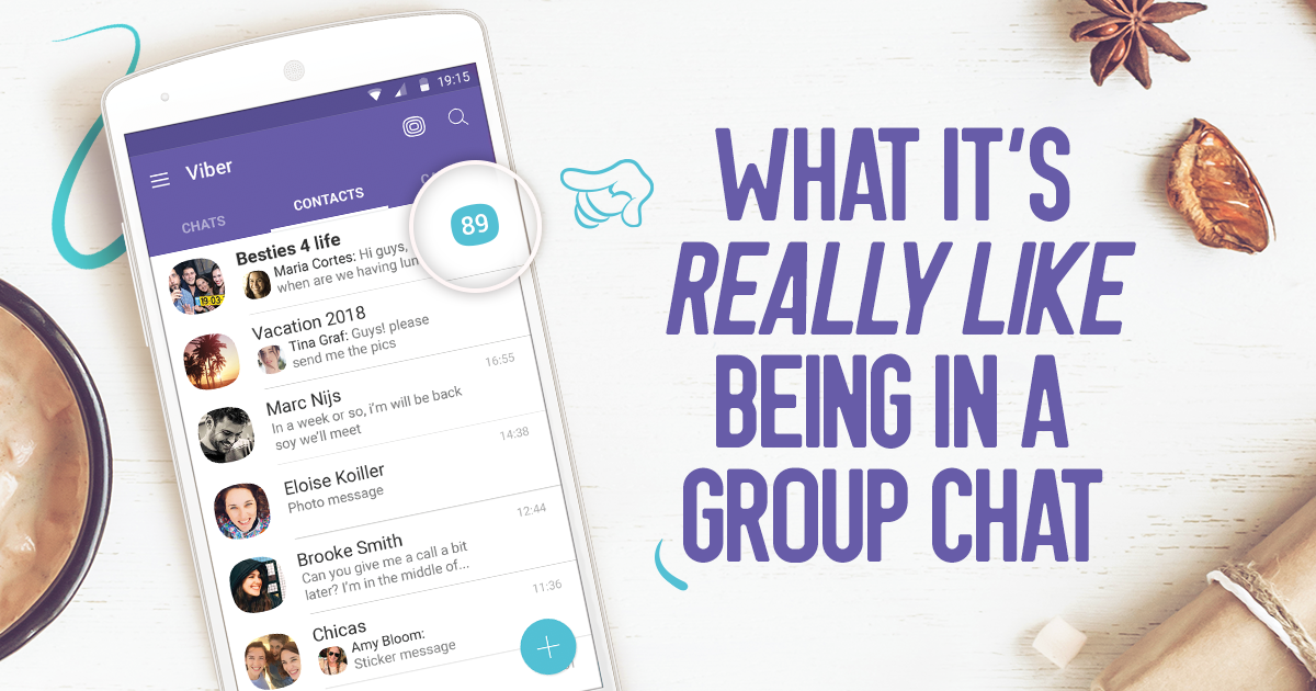 Viber group chat