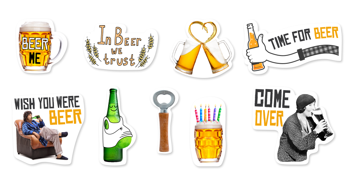 beer day sticker pack