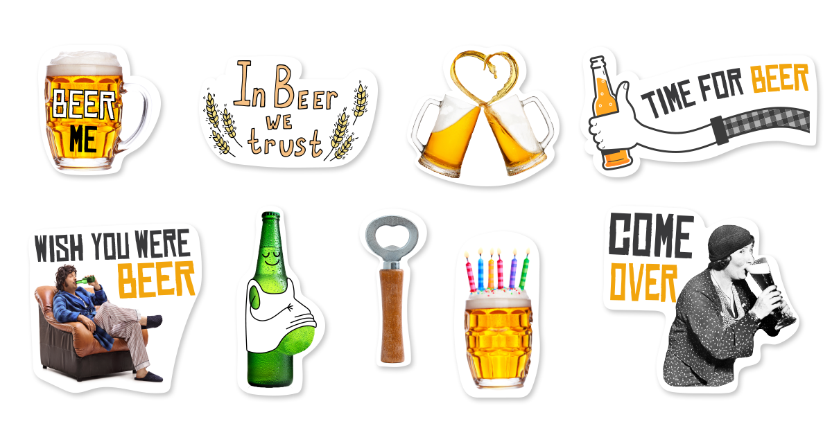 Wish You Were Beer Sticker - Just Stickers : Just Stickers