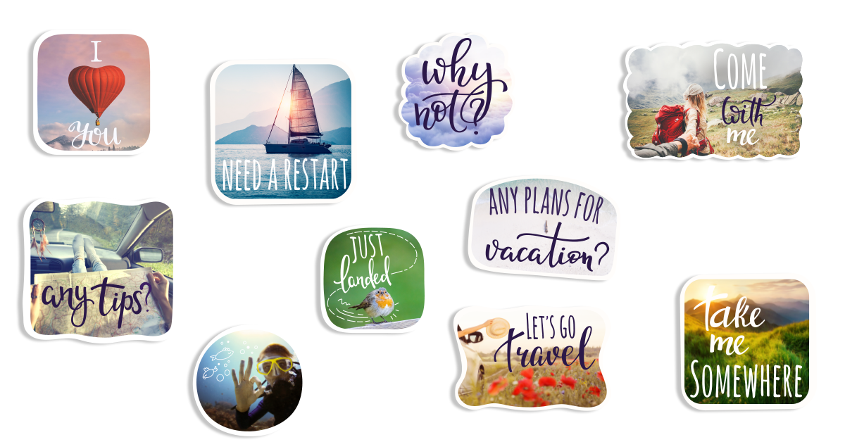 Take a Vacation: Go Wherever the Stickers Take You!