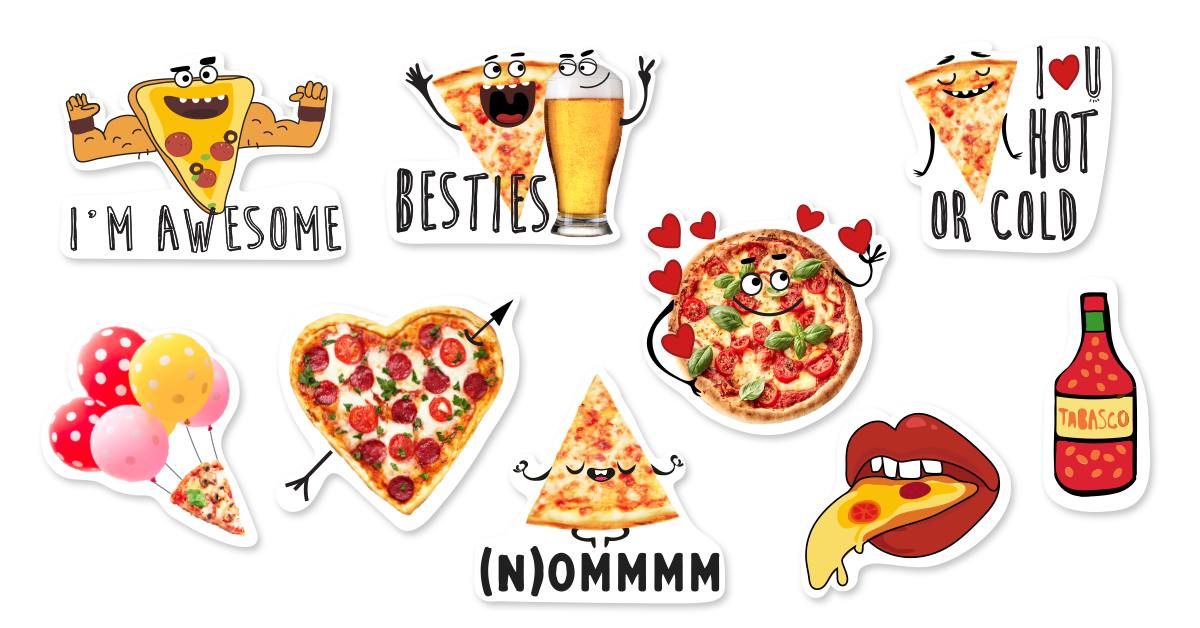 pizza sticker pack