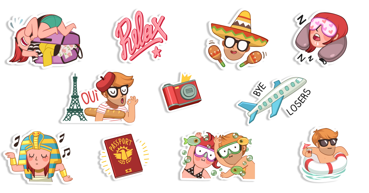 vacation sticker spotlight- sticker pack