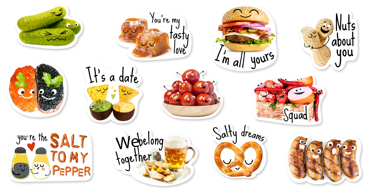 salty love sticker pack