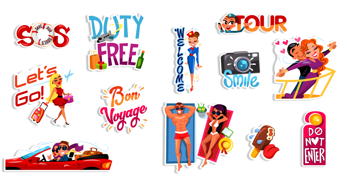 vacation sticker spotlight- sticker pack