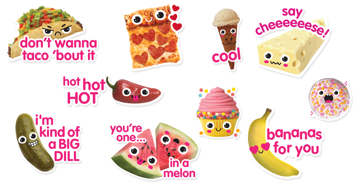 Pineapple day sticker spotlight- iheartfood sticker pack