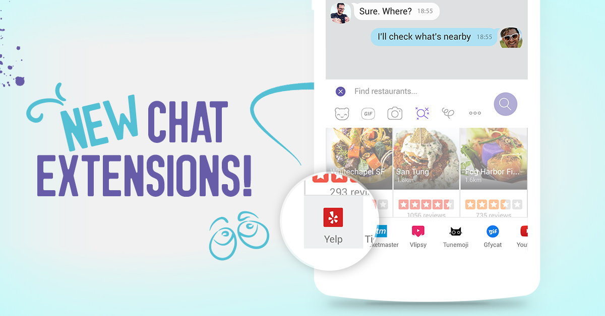 Viber chat extensions