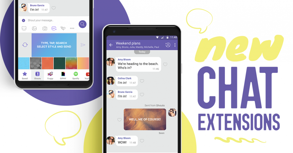 Viber's new chat extensions