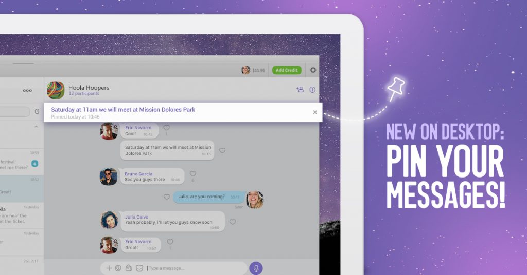 New on Viber for Desktop