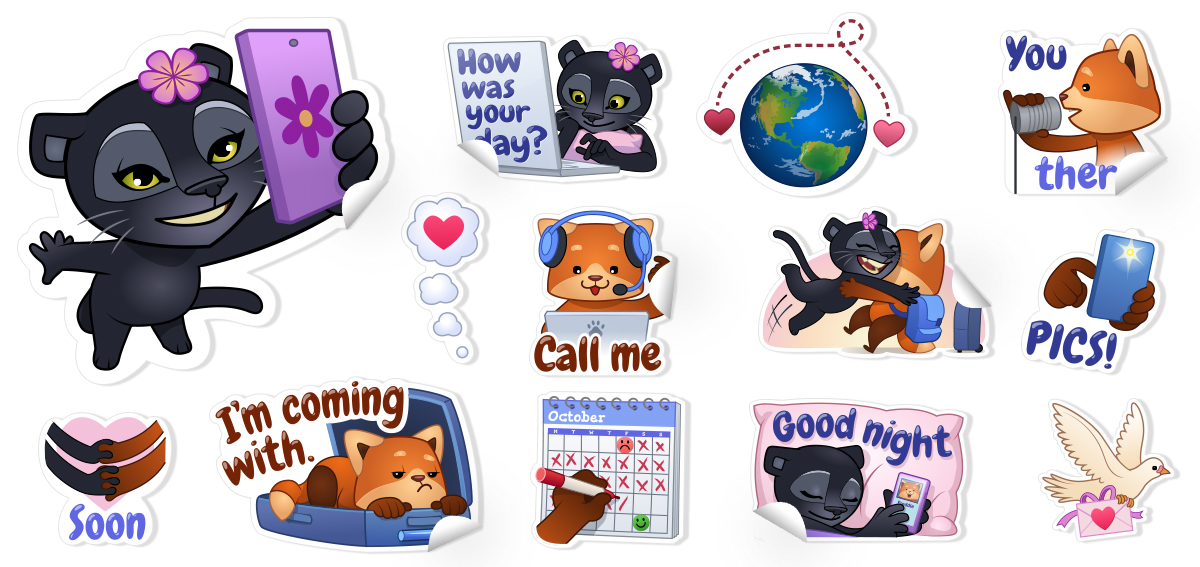 Top 9 Viber stickers